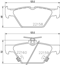 HELLA PAGID 8db355023341 -  Комплект тормозных колодок, дисковый тормоз